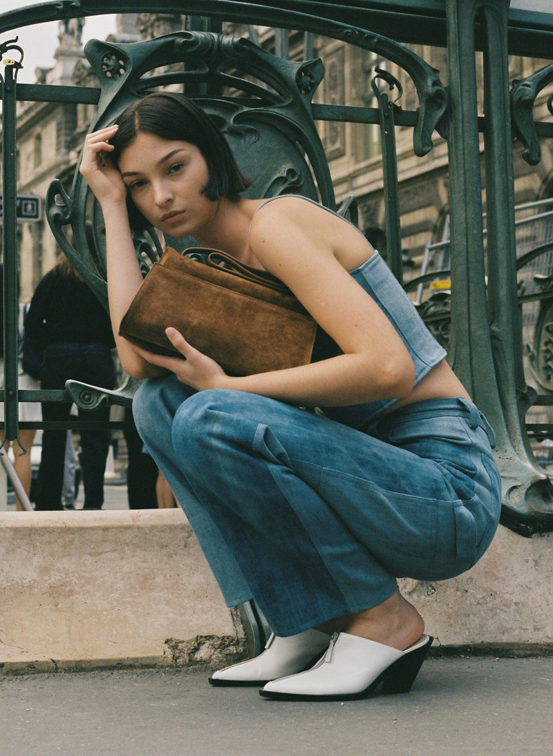 Long Papillon Suede Cognac 5