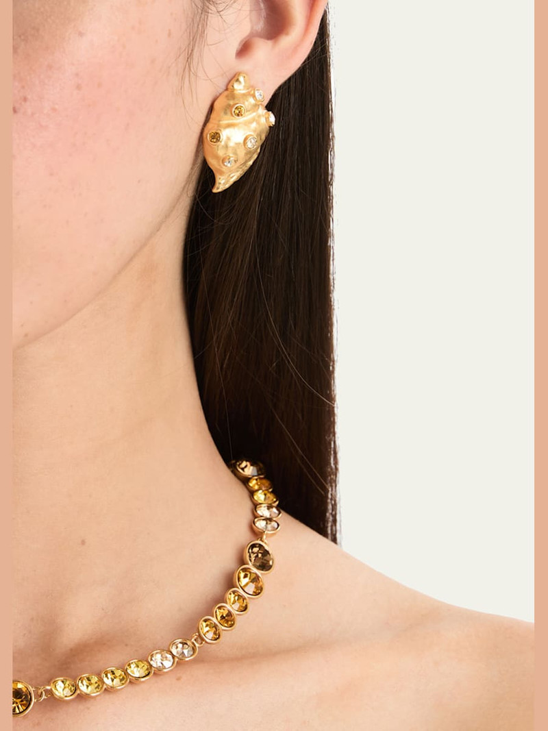 Oscar de la Renta Seashell Stud Earrings outlook