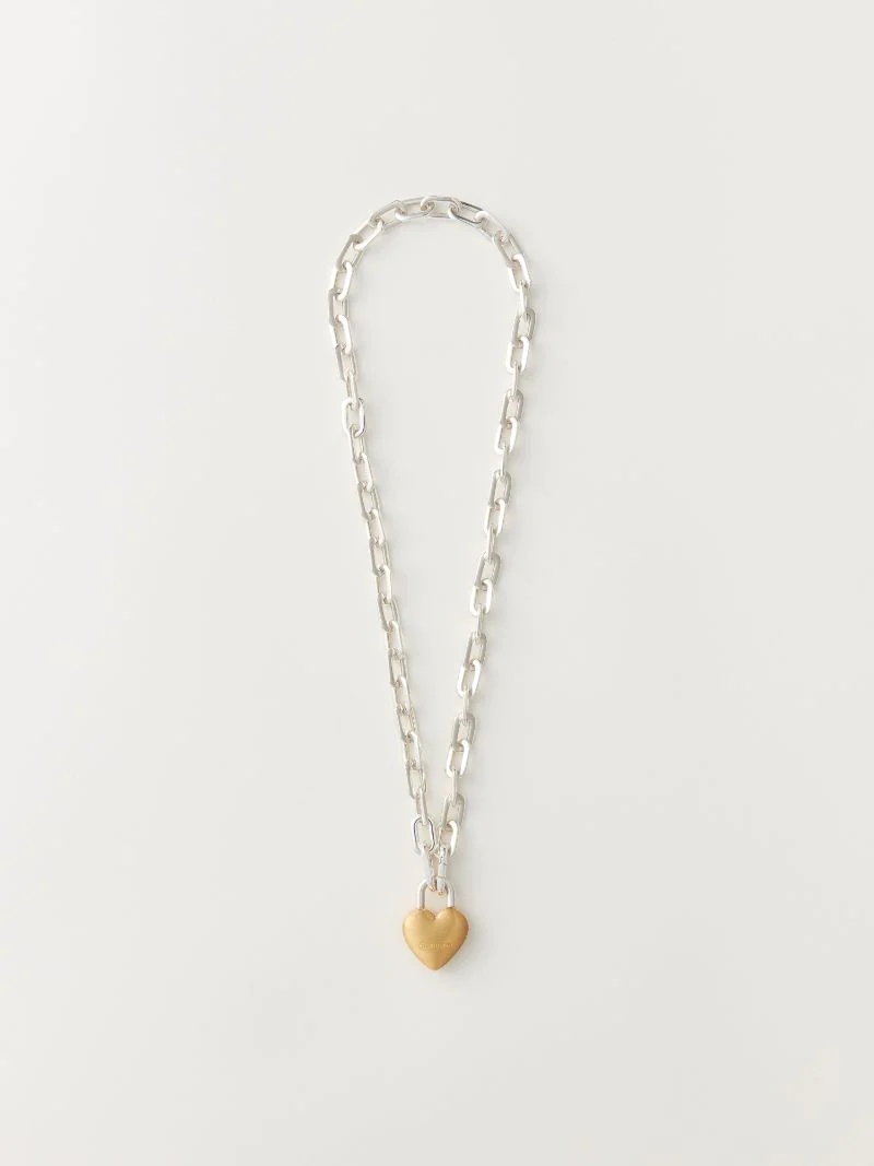 SMALL HEART PADLOCK NECKLACE - 1