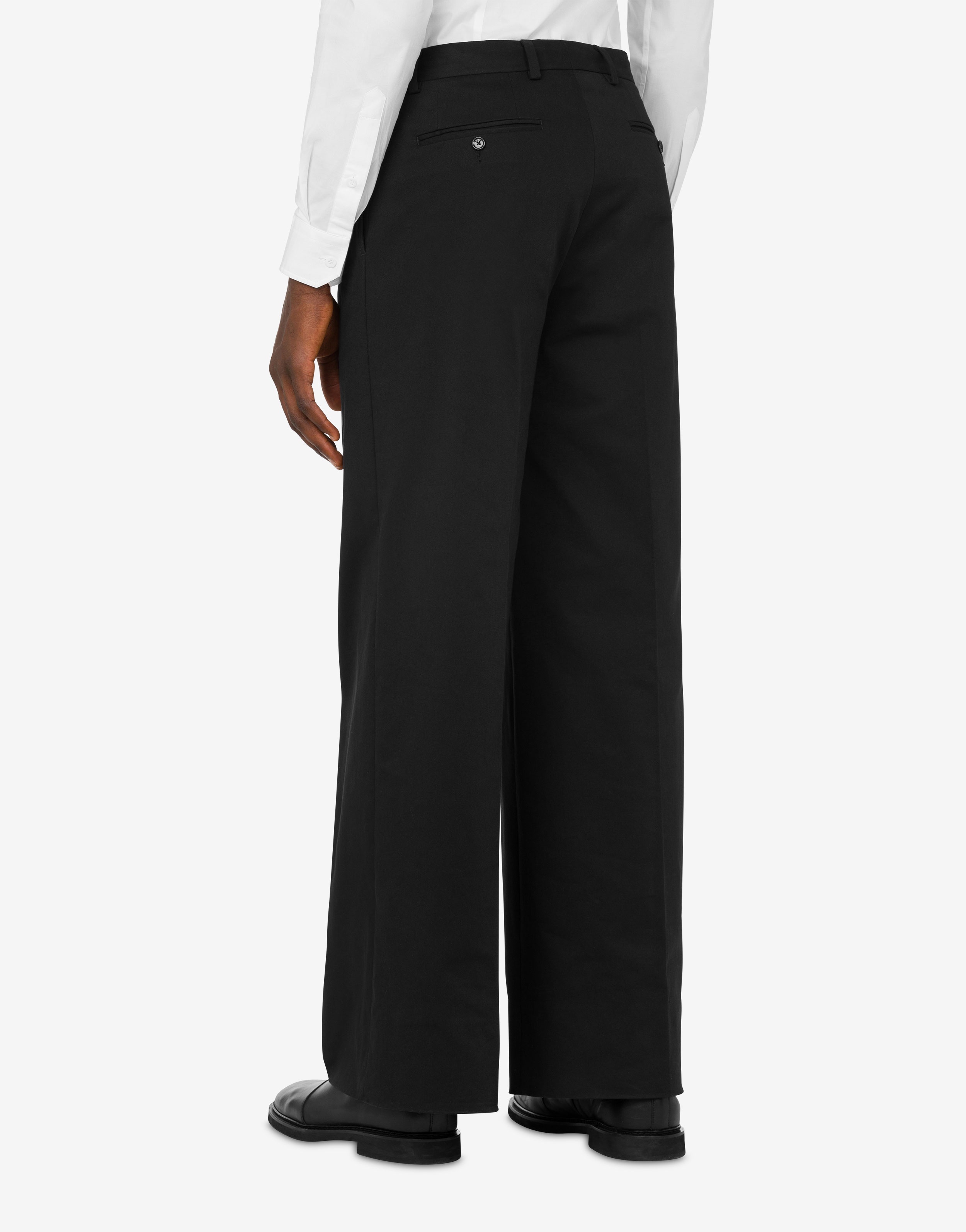 STRETCH GABARDINE TROUSERS - 3