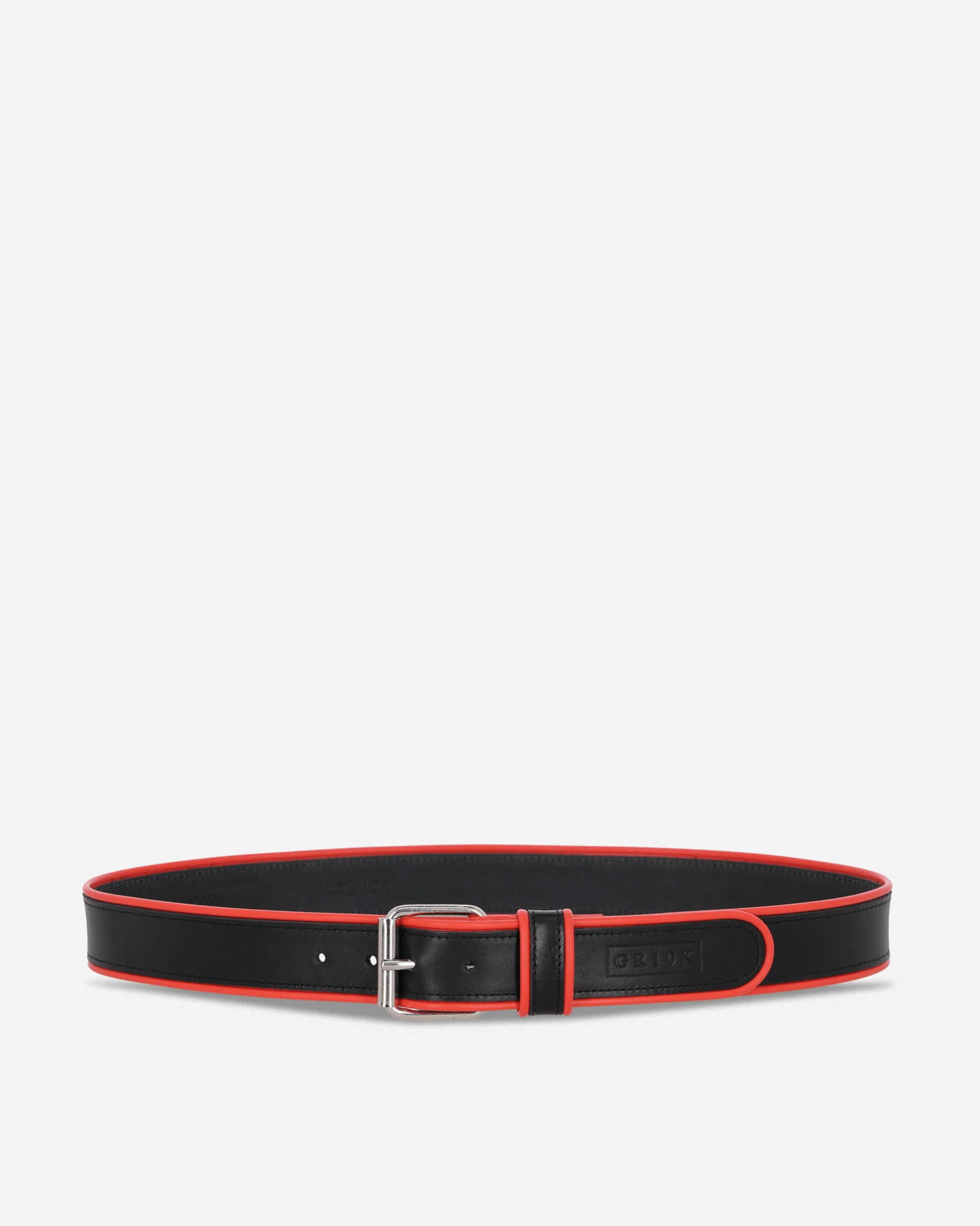 Piping Leather Belt Black - 1