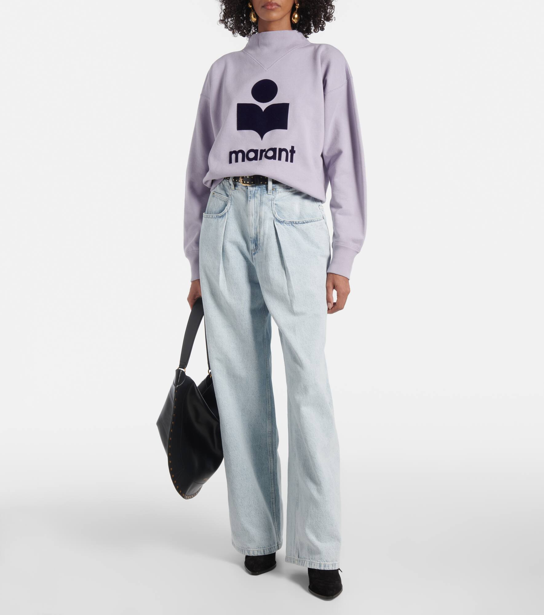 Moby cotton-blend fleece sweatshirt - 2