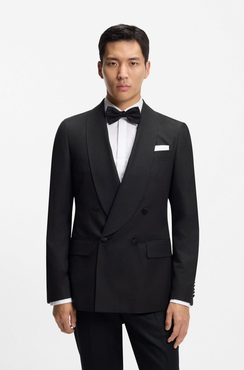 DOUBLE-BREASTED TUXEDO JACKET IN SILK 2