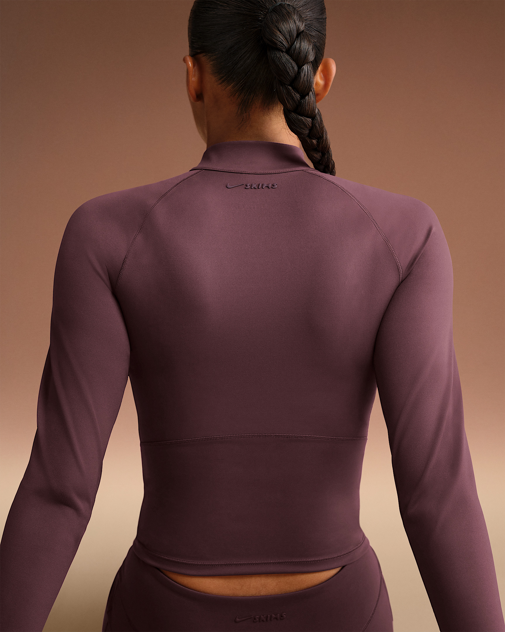 NikeSKIMS Matte Women's Mock-Neck Full-Zip Jacket - 2