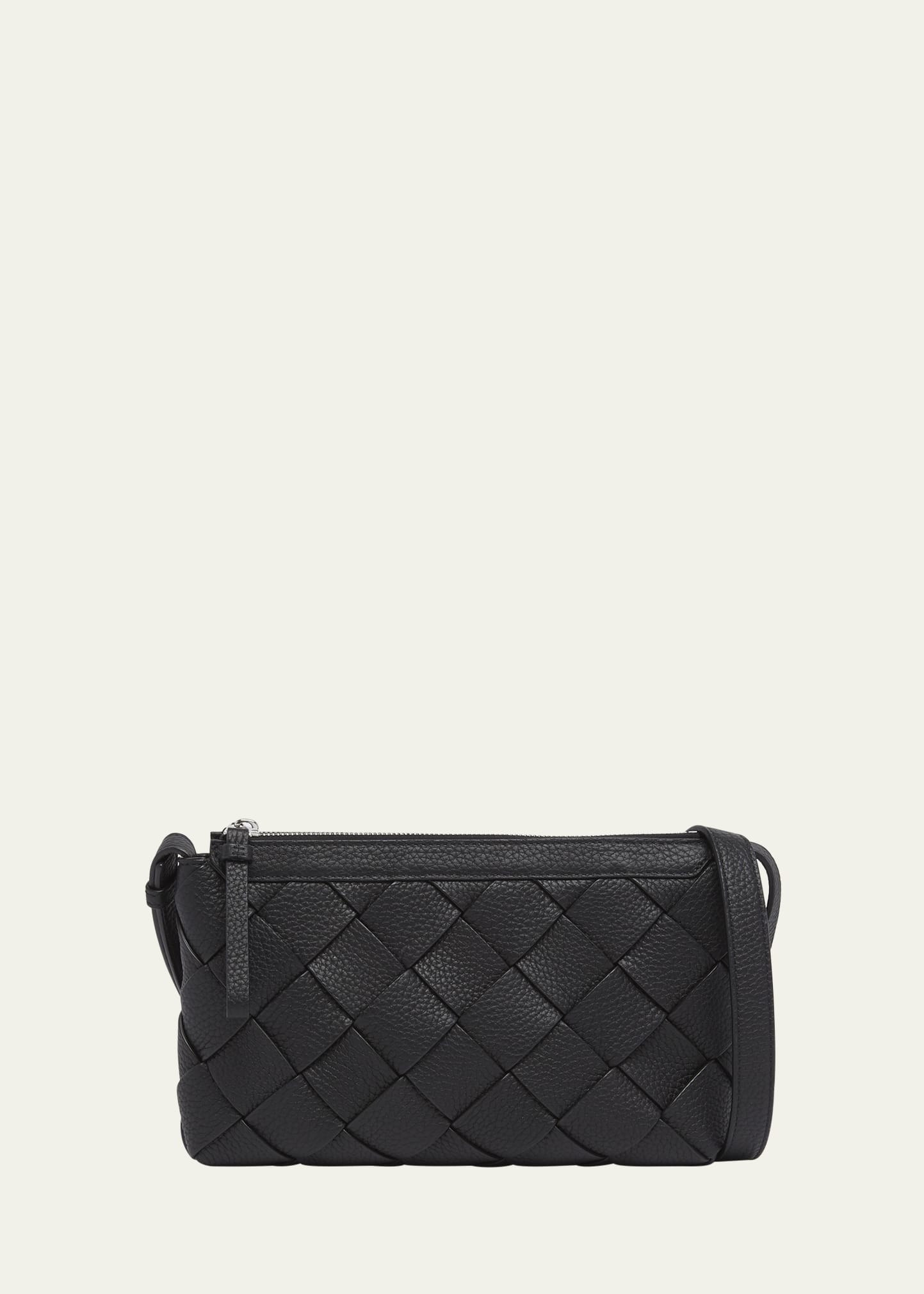 Men's Diago Zip Intreccio Taurillon Messenger Bag - 1