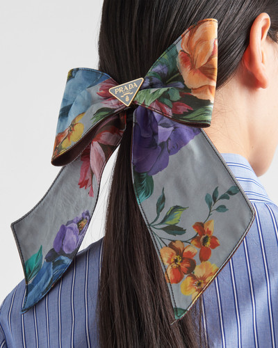 Prada Printed fabric hair clip outlook