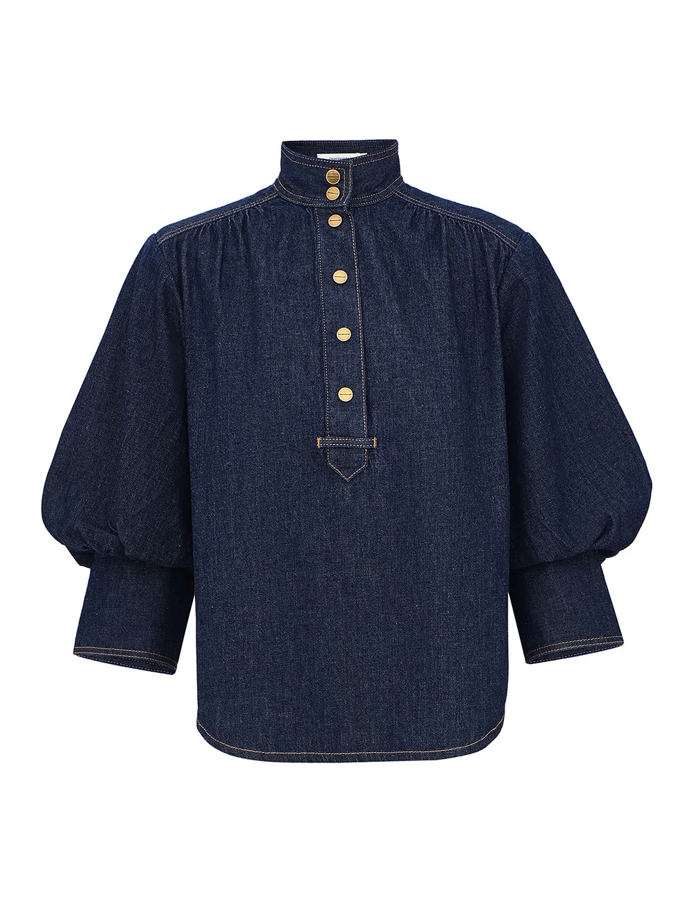 DENIM BILLOW SHIRT - 1