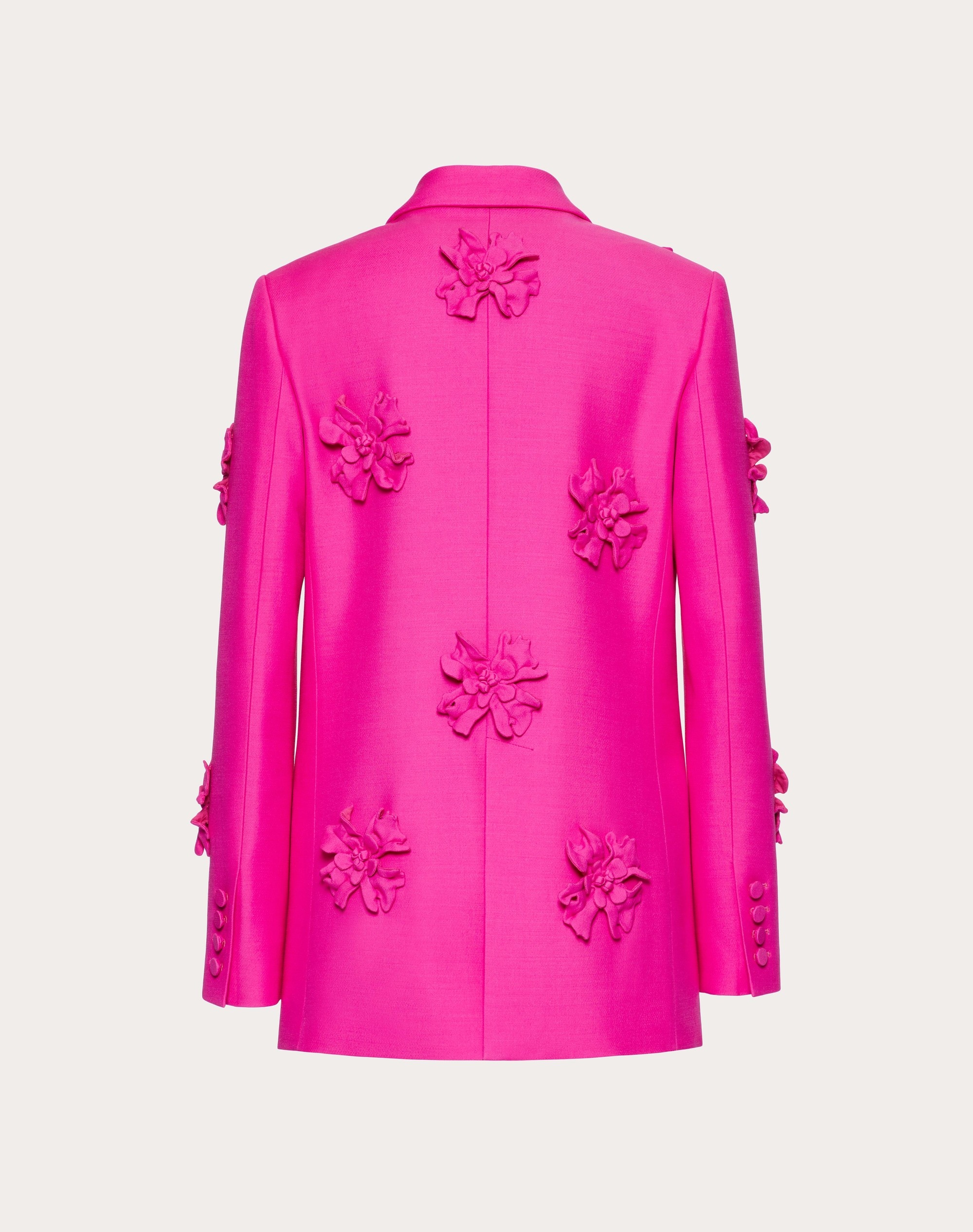 CREPE COUTURE BLAZER WITH FLORAL EMBROIDERY - 3