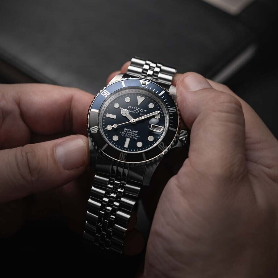 Duxot - Duxot Atlantica Diver Automatic Blue Dial Men's Watch DX-2057-44 - 2