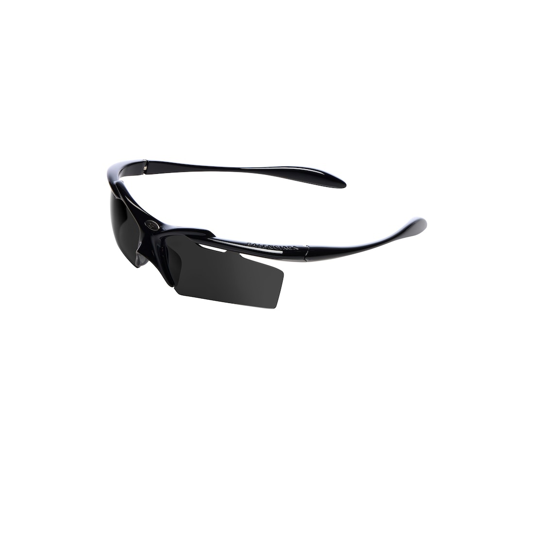 Turbo Rectangle Sunglasses  in Black - 4