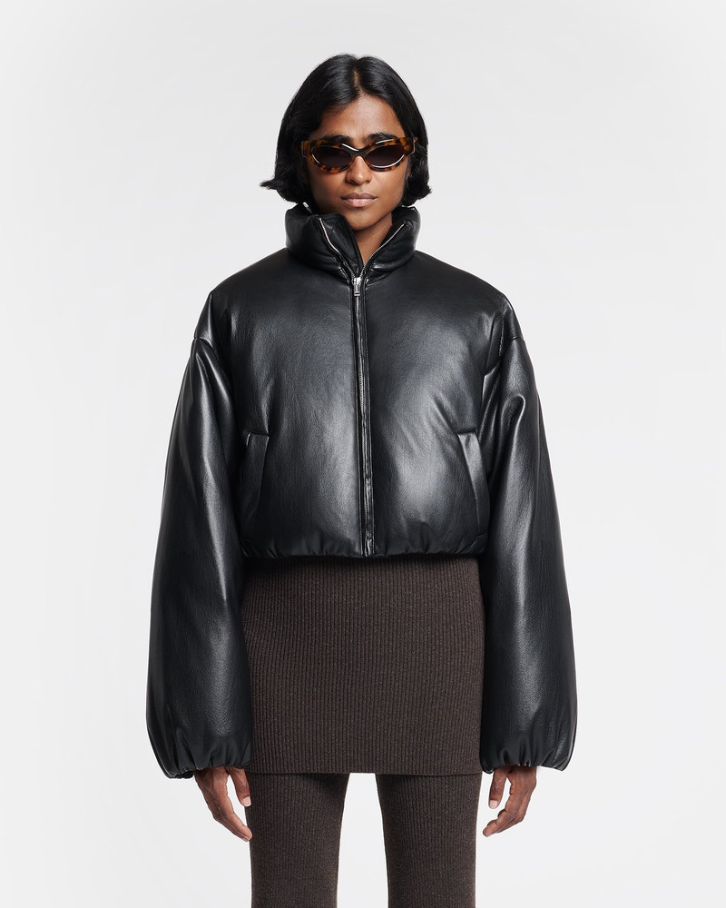 Nanushka Cropped Okobor™ Alt-Leather Puffer Jacket outlook