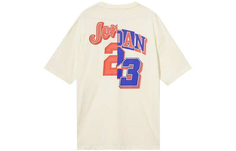 Jordan Air Jordan Oversized Crew T-Shirt 'Beige' FQ0359-113 outlook