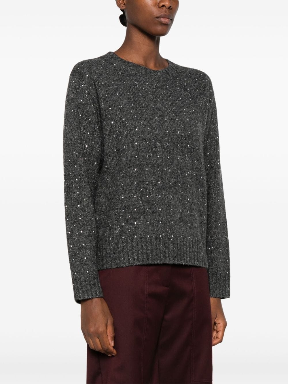 crystal-embellished sweater - 3