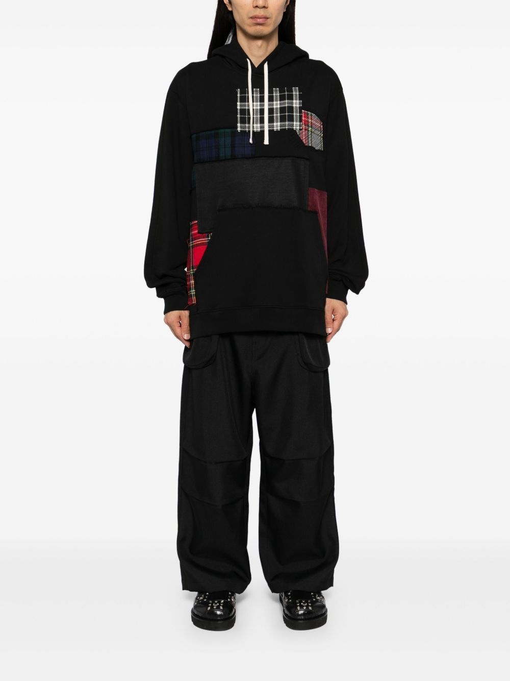 patchwork hoodie - 2