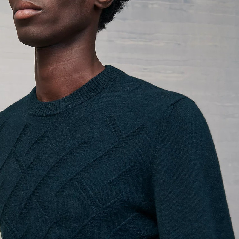 "Jeux de points H en Biais" crewneck sweater 3