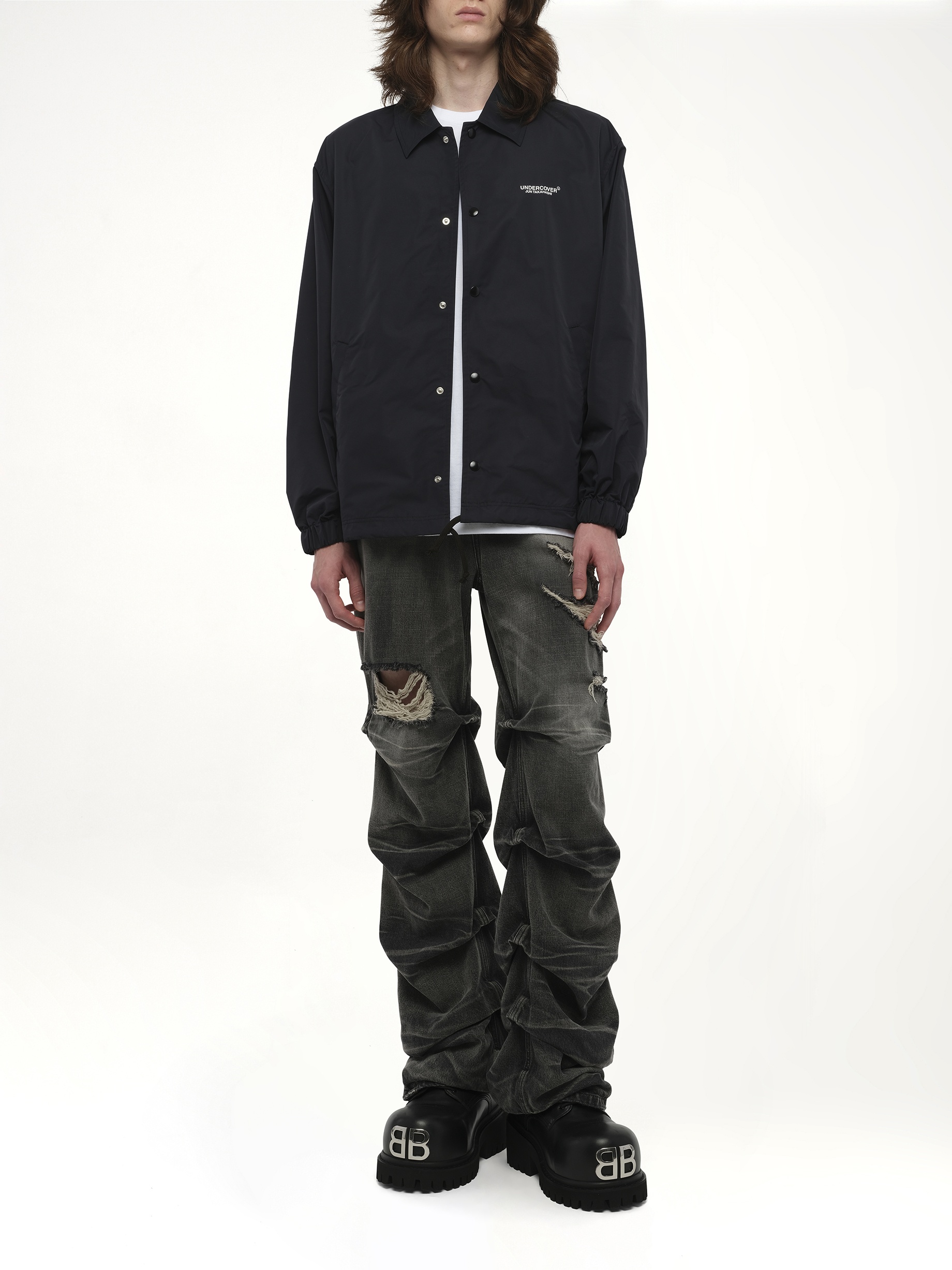 Undercover Coach Jacket in Black - 4