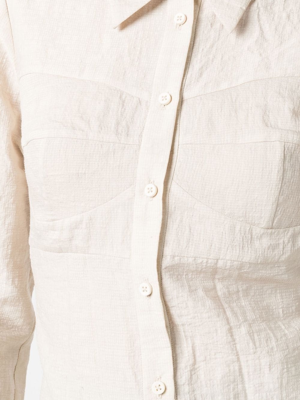 bow-embellished long-sleeve shirt - 5