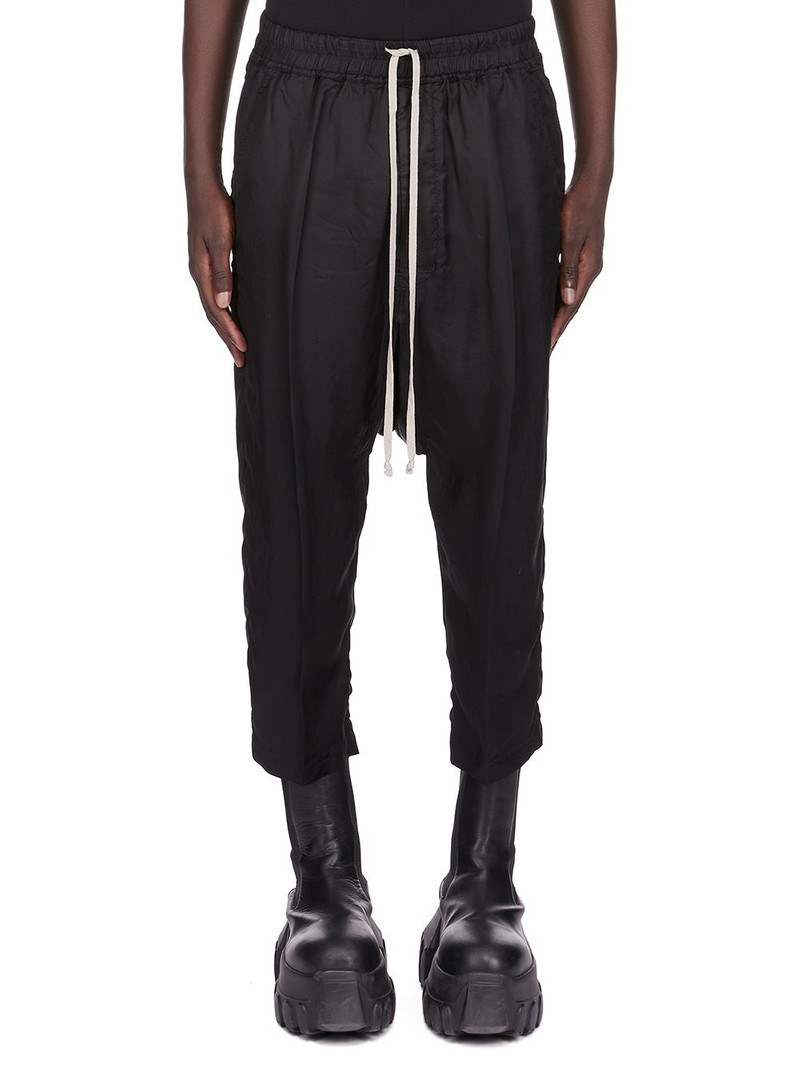 drawstring drop-crotch trousers 1