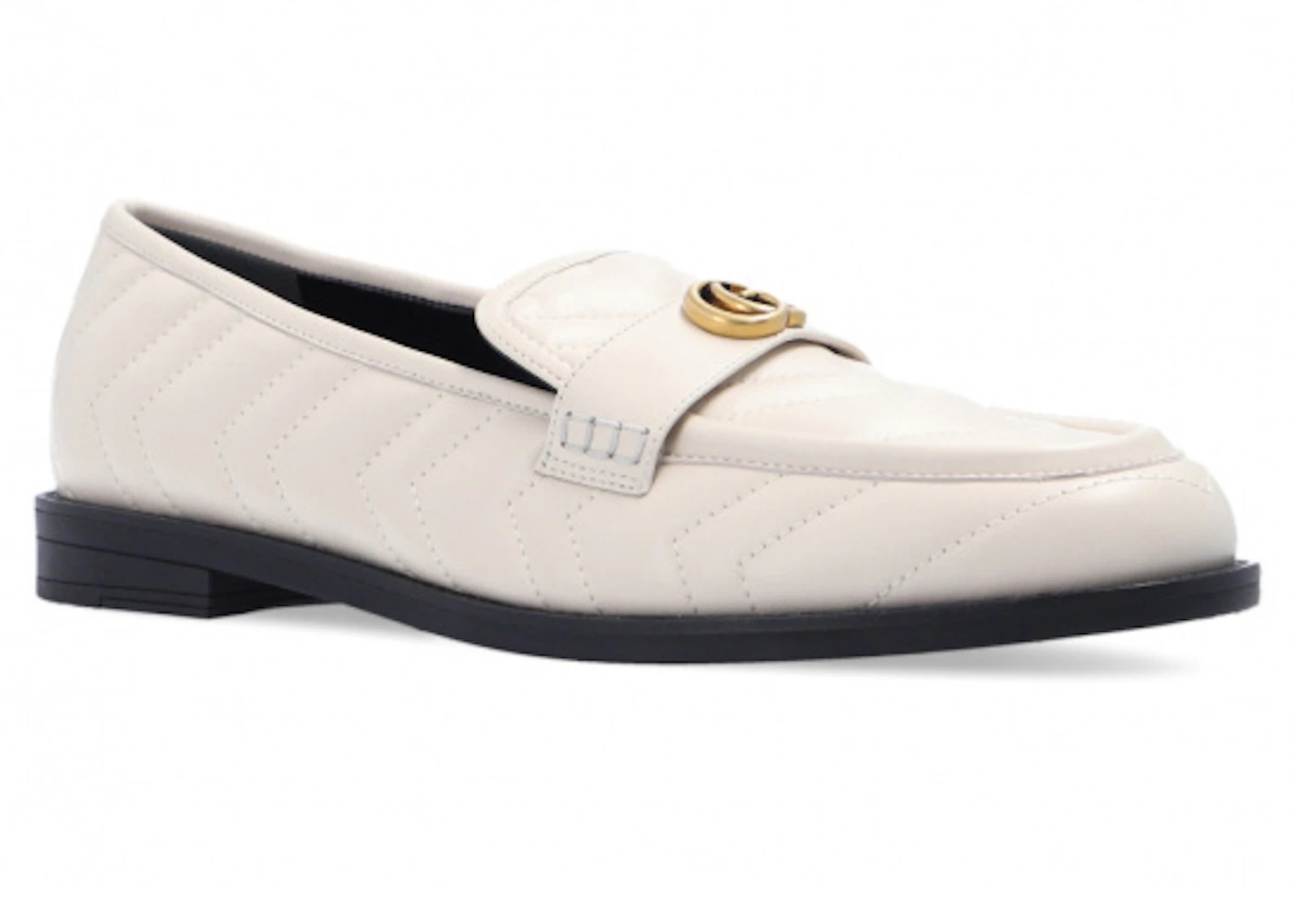 Gucci Marmont Matelassé Loafer White (Women's) - 2