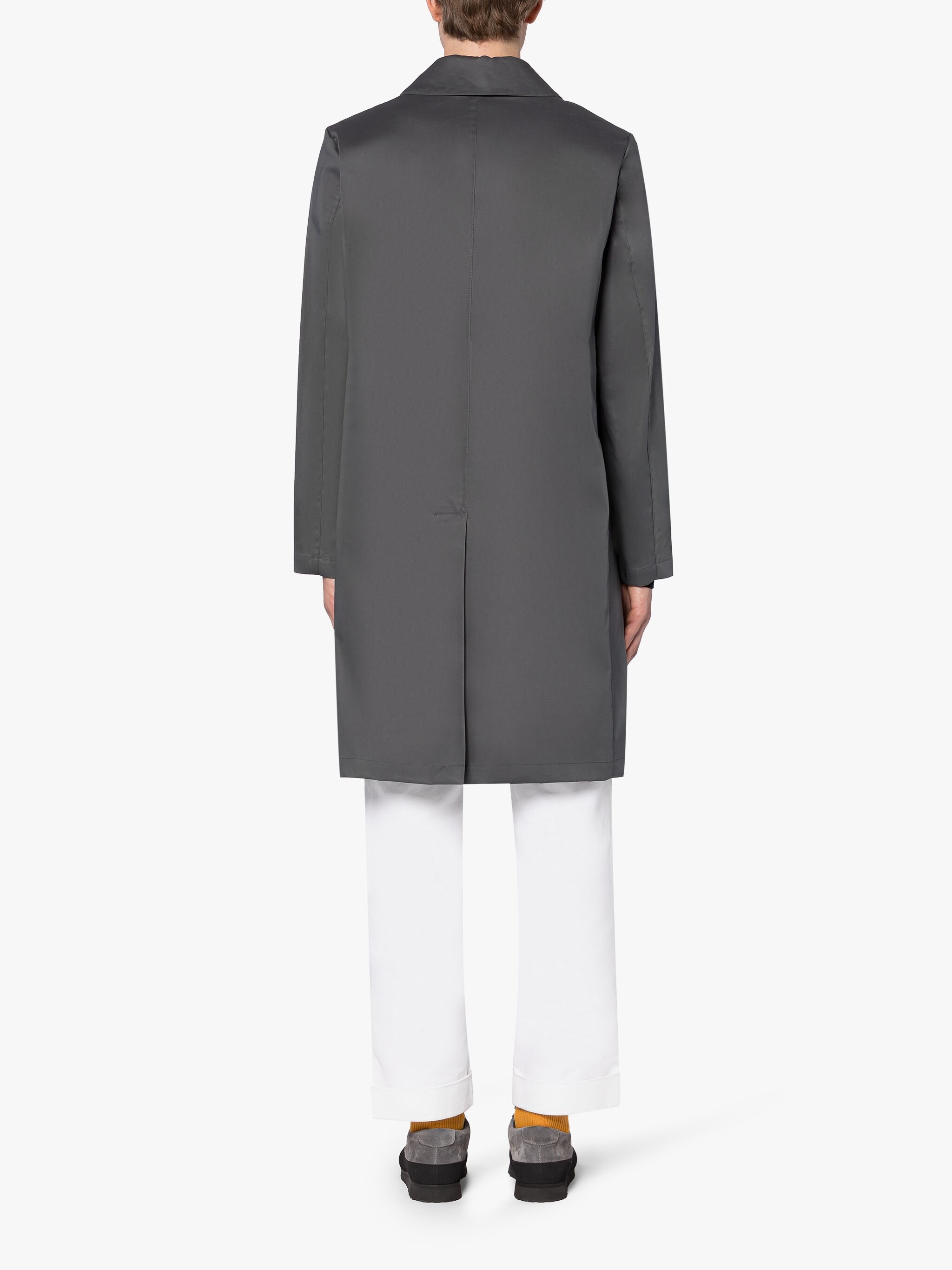 MANCHESTER GREY RAINTEC COTTON 3/4 COAT - 3