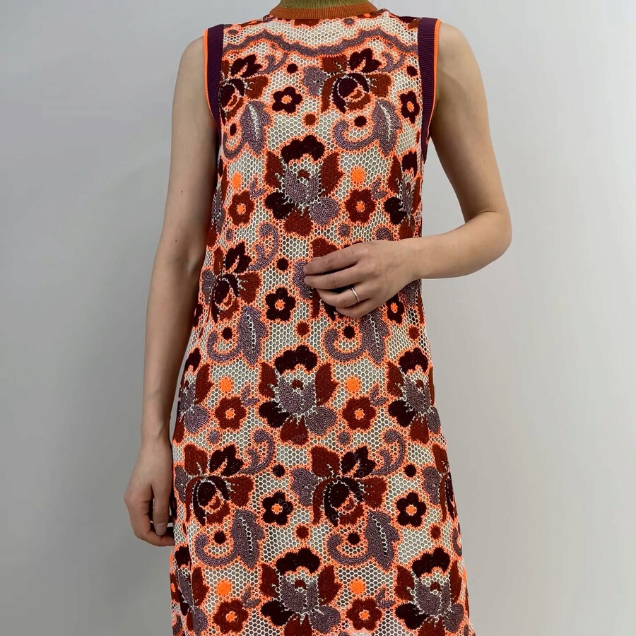 Burberry Edna Floral Crochet Shift Dress - 3