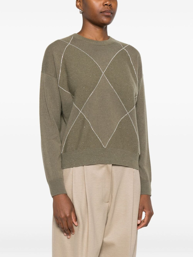 diamond-pattern sweater 3