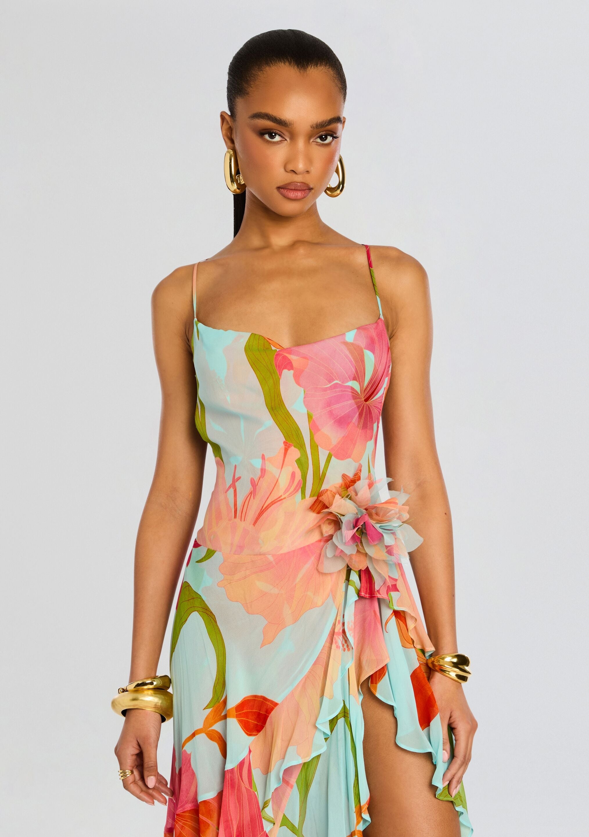 SAMARA SILK CHIFFON DRESS - 6