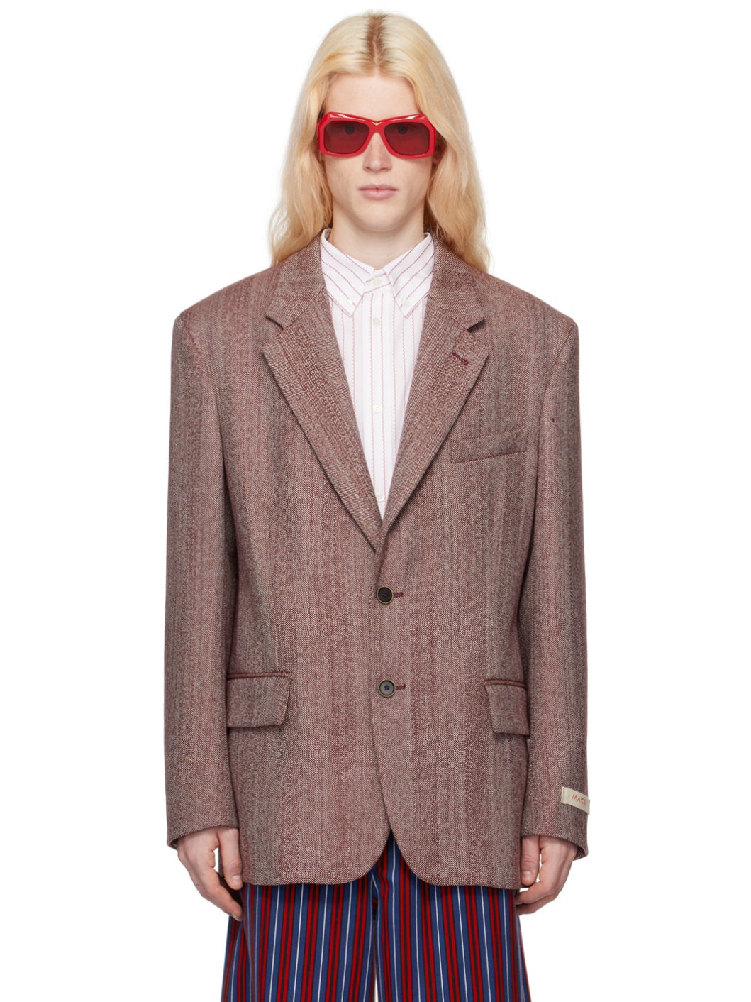 アウターその他 MARNI Woman Blazer Burgundy GIMA0228U0UTWA03 PDR82 Marni Outlet: Blazer woman - Burgundy | Marni blazer