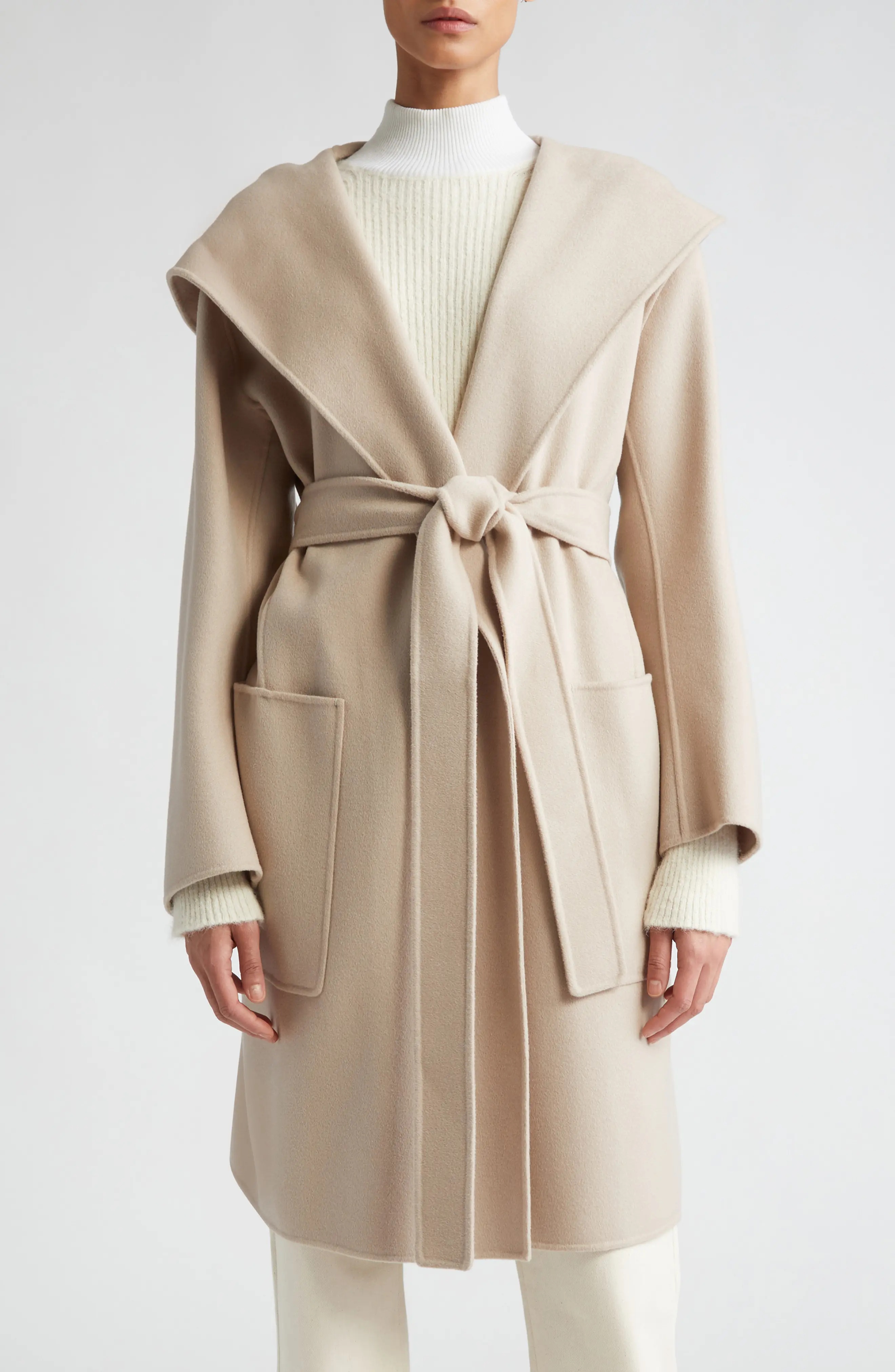 Wool Wrap Coat Max Mara Burgos Coat Max Mara Studio Tigre Wool