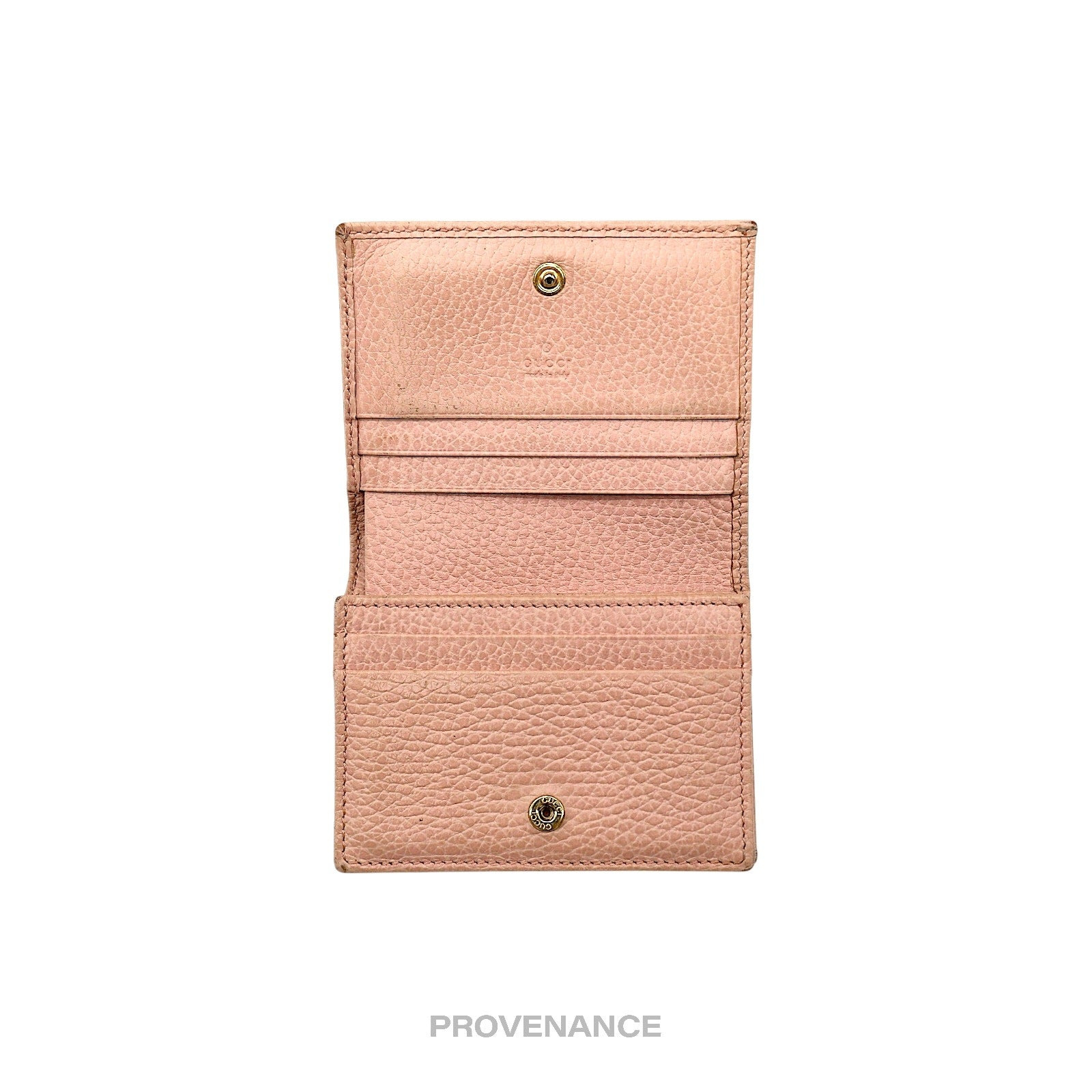 Gucci GG Marmont Card Holder Wallet - Pink Leather - 5