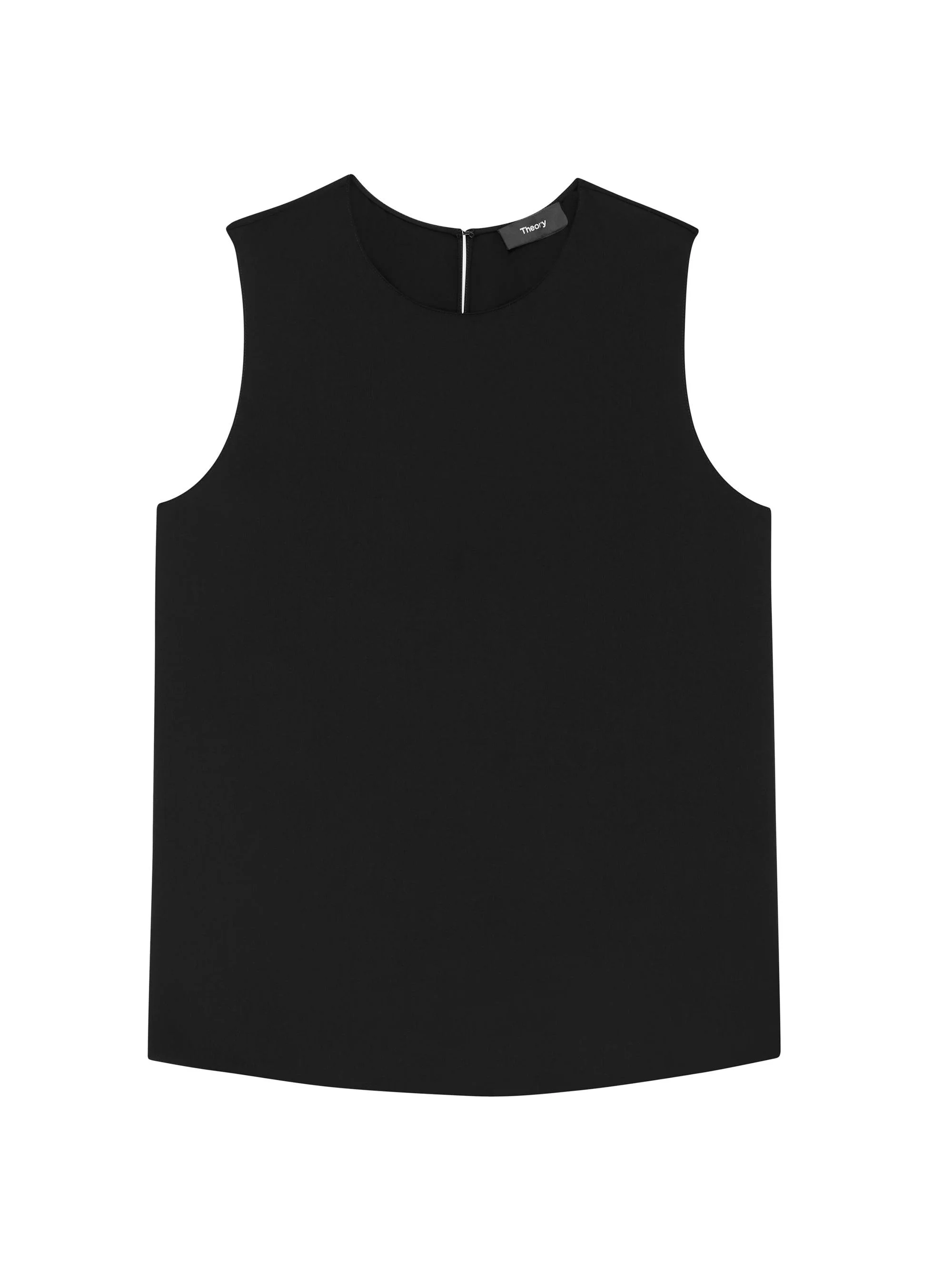 Women's Silk Straight Shell - Black - 1