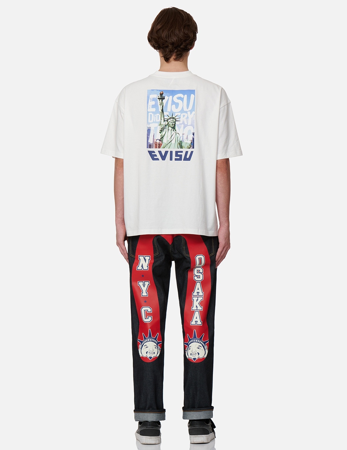 NYC-OSAKA GODHEAD DAICOCK PRINT BAGGY-FIT JEANS #2000 - 5