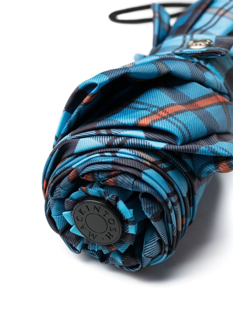 Mackintosh AYR check-pattern automatic telescopic umbrella outlook