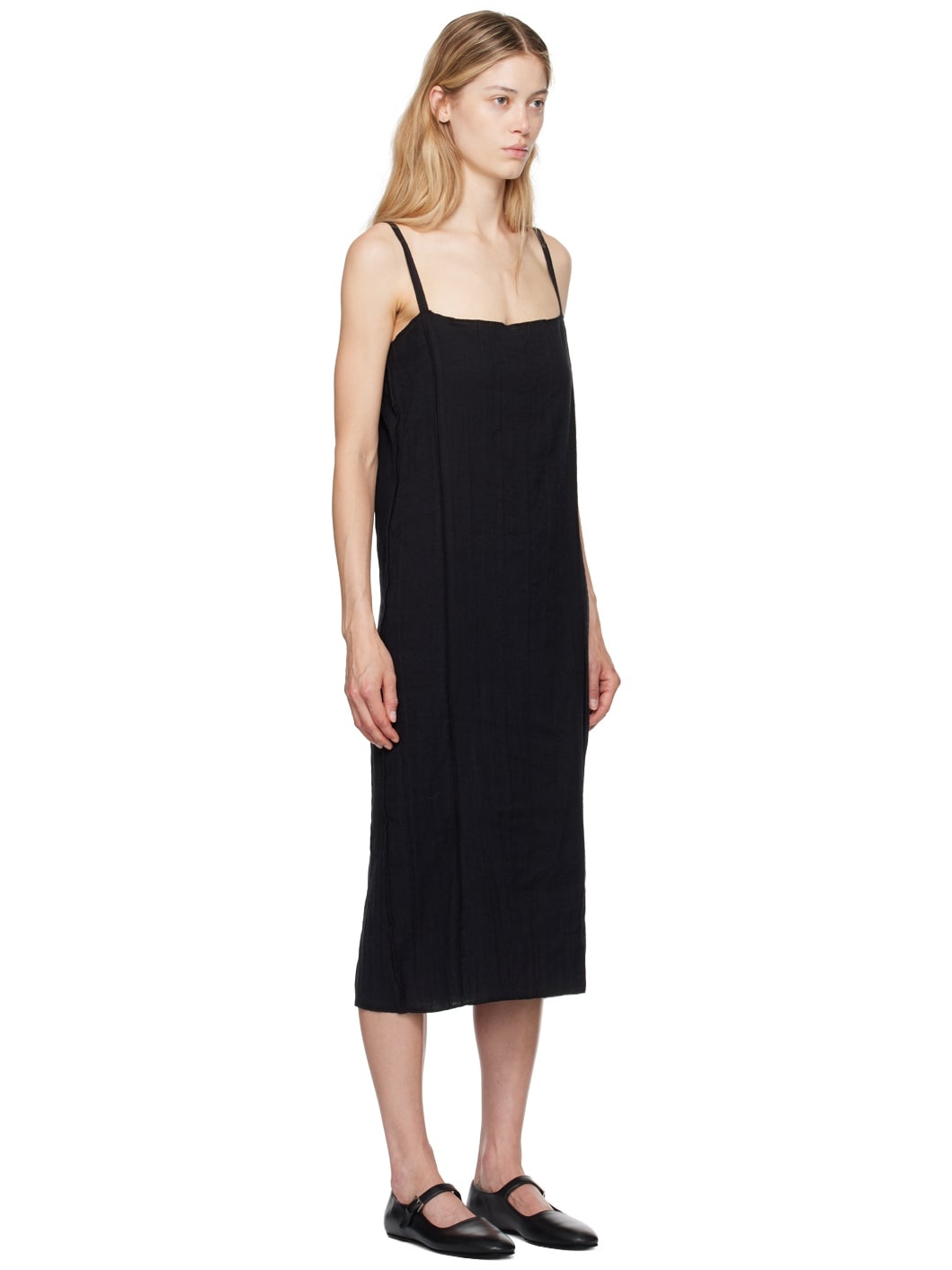 Black Shok Midi Dress - 2