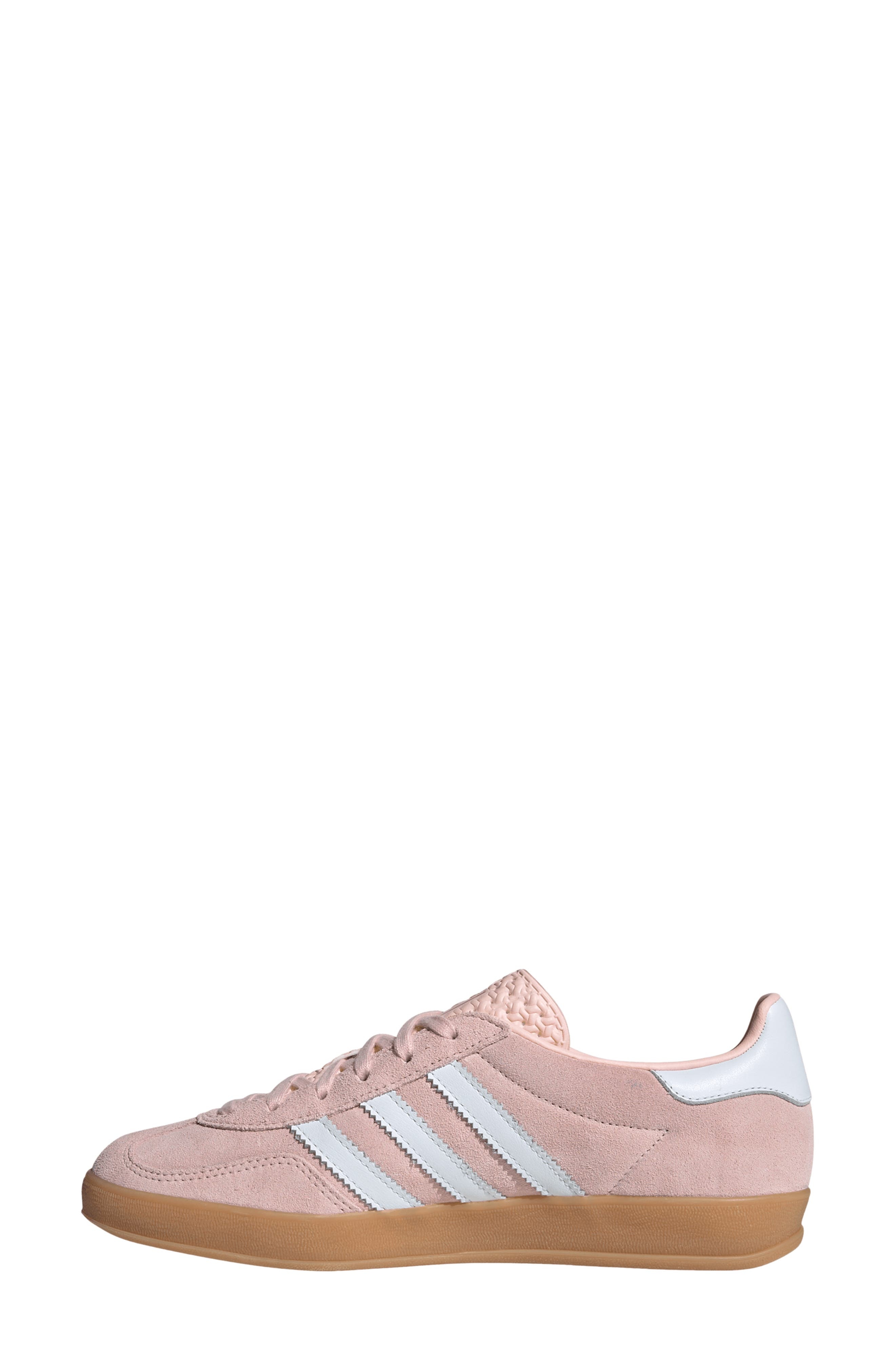 adidas Gazelle Indoor Sneaker in Sandy Pink/White/Gum at Nordstrom - 5