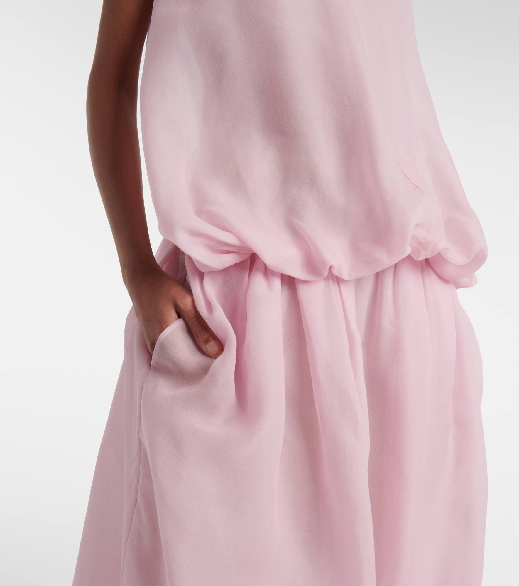 Noah silk organza midi dress - 5