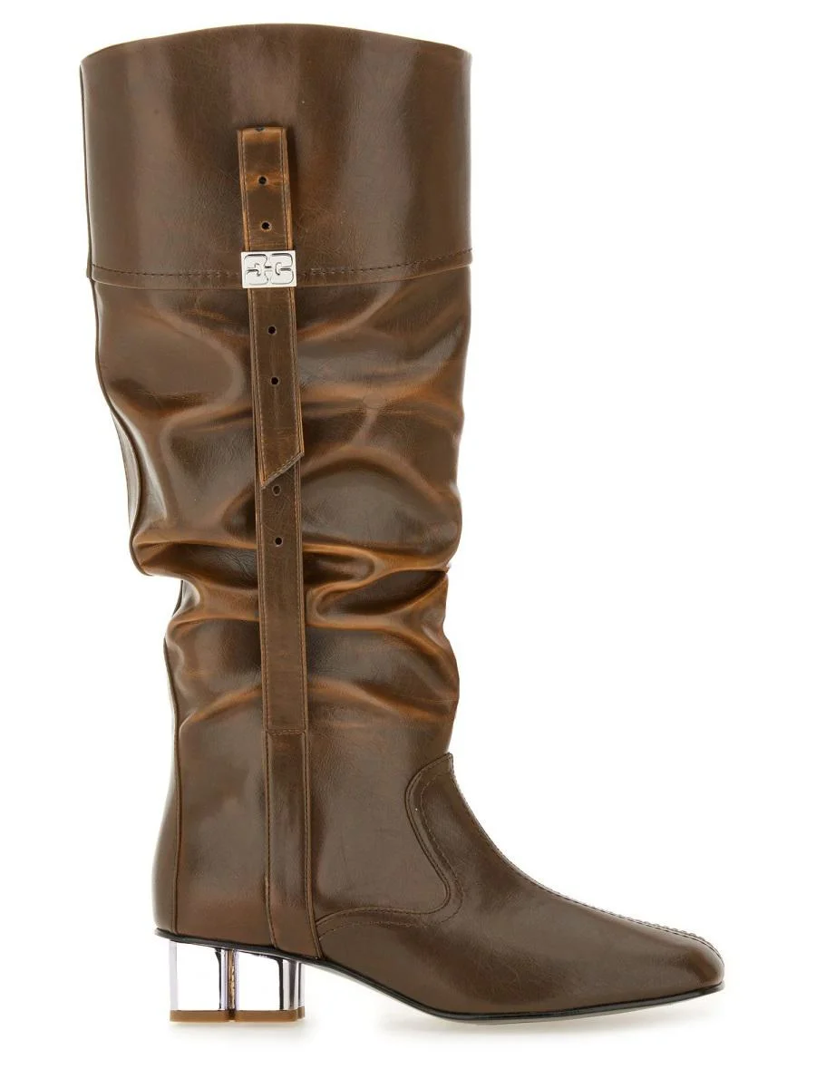 Ganni Slouchy Boot "Butterfly" - 1