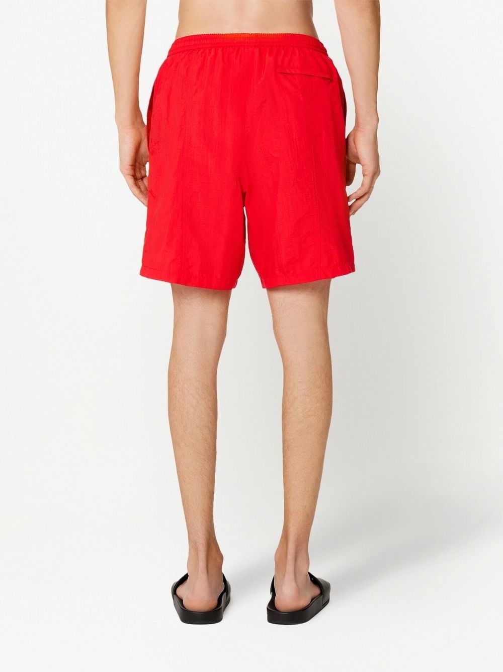 embroidered-logo swim shorts - 4