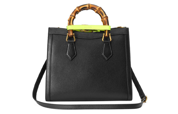 (WMNS) Gucci Leather Diana Bamboo Knot Single-Shoulder Bag Small Black 660195-17QDT-1175 - 5