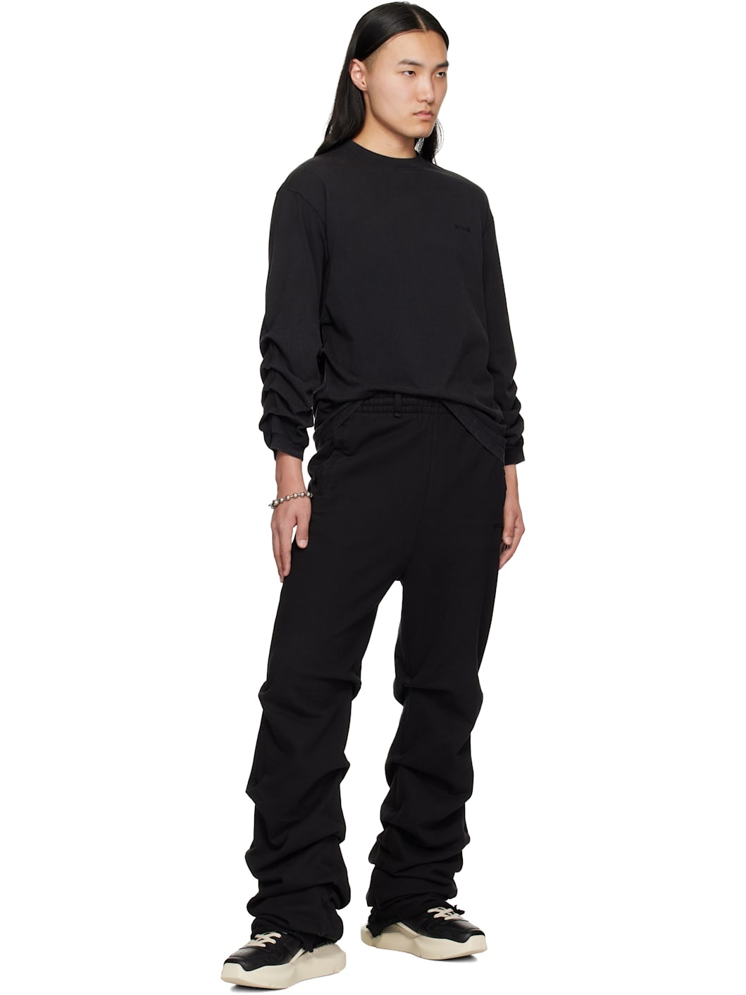Black Wrinkled T-shirt - 5
