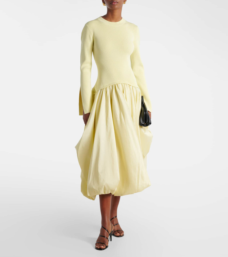 SIMKHAI Izzy taffeta midi dress outlook