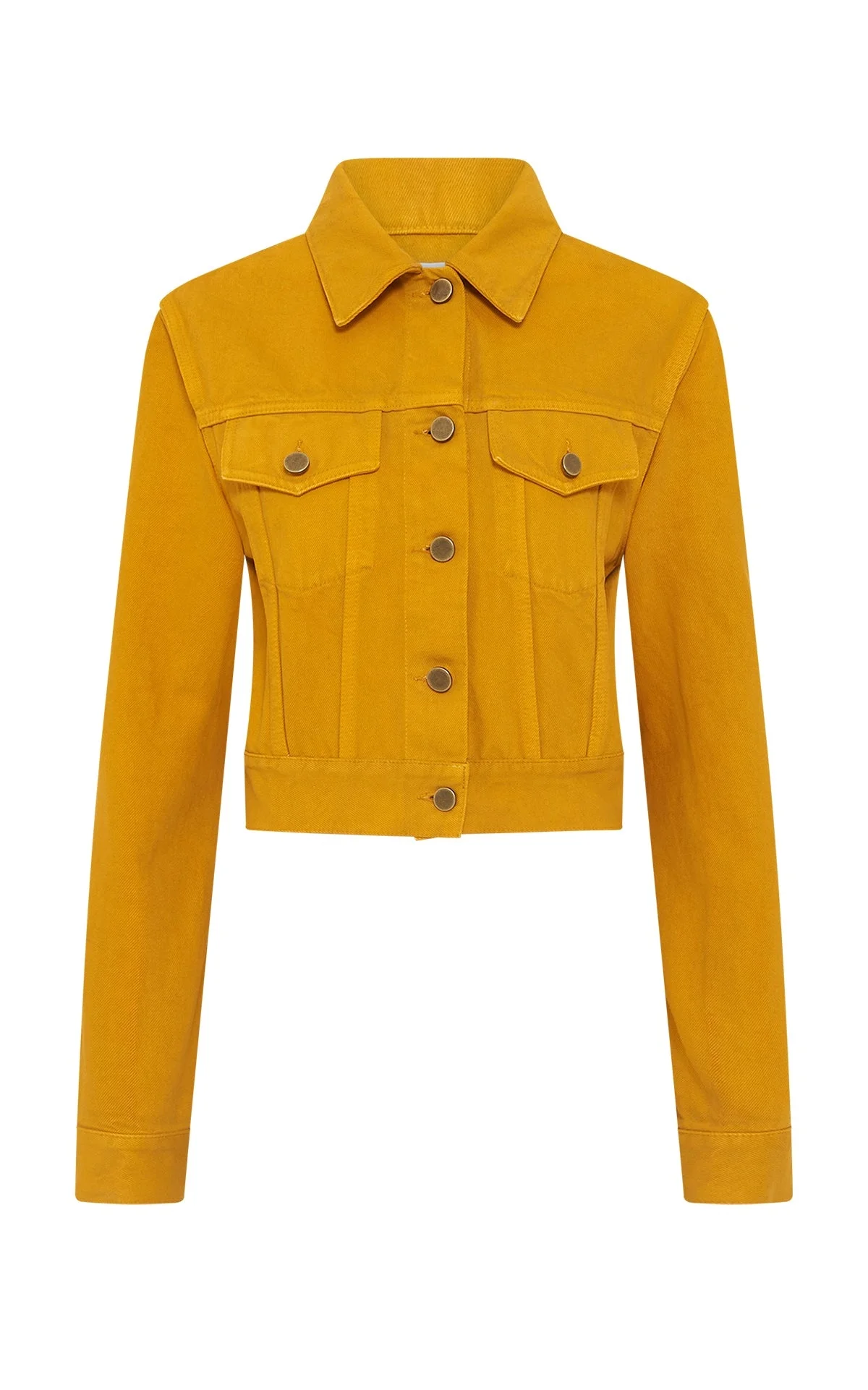 Bronte Jacket in Golden Birch Recycled Cotton Denim - 1