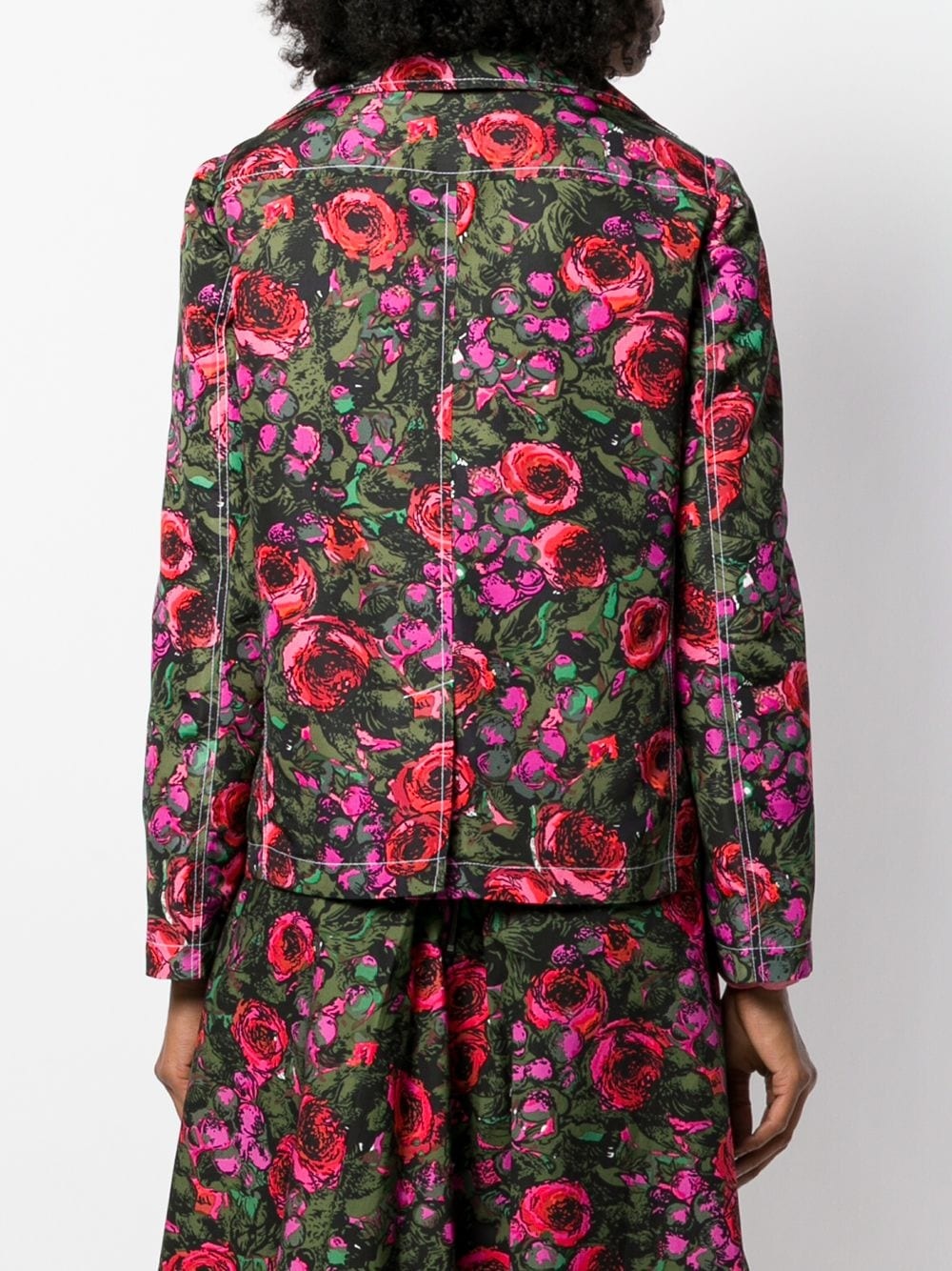 floral single breasted blazer - 4