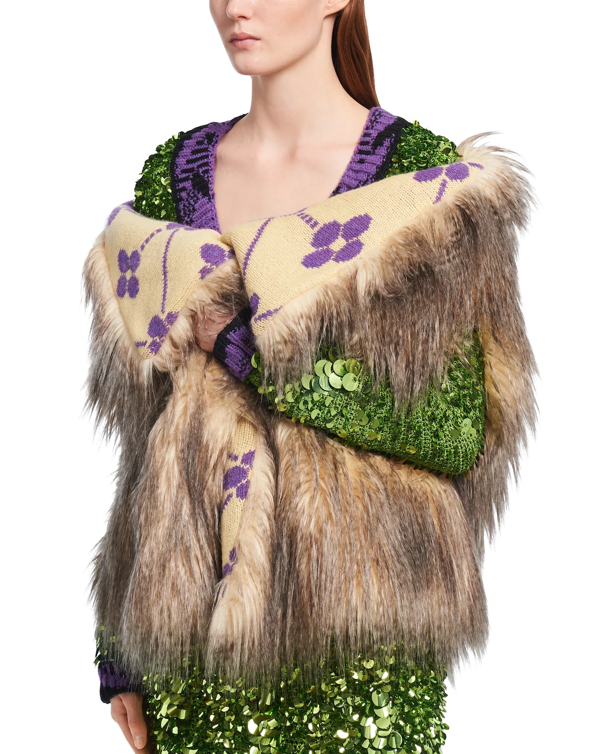 Aspen and jacquard stole - 5
