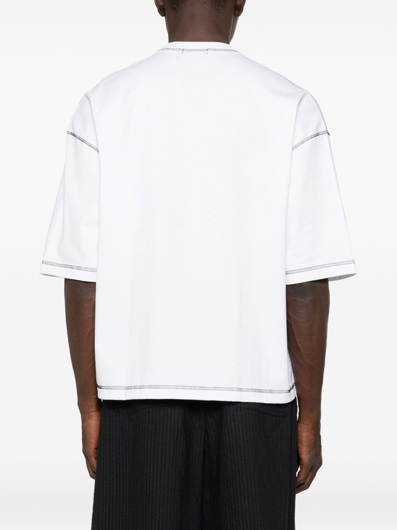 contrast-stitch boxy-fit T-shirt 4