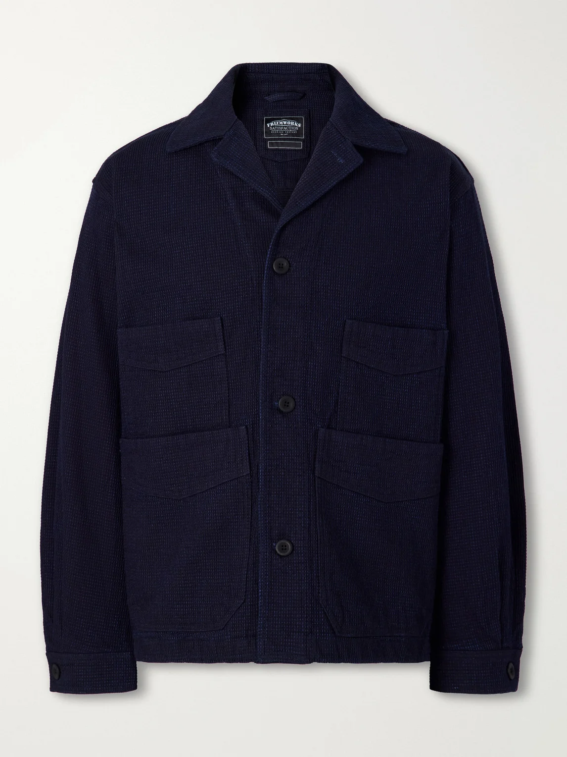 Waffle-Knit Cotton Jacket - 1