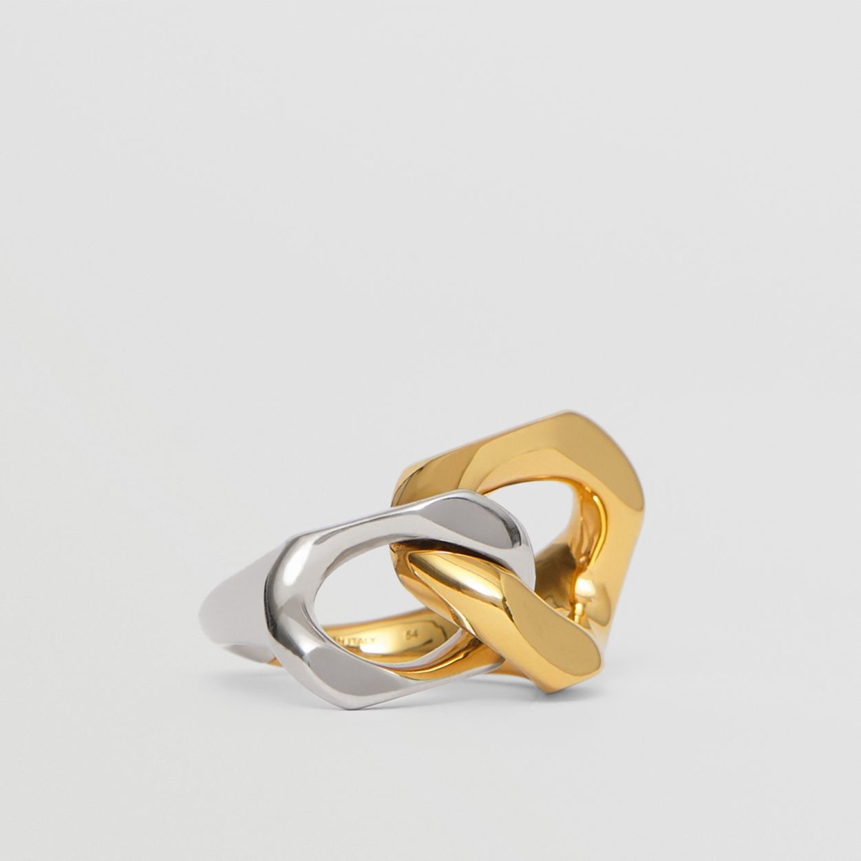 Gold and Palladium-plated Chain-link Ring - 4