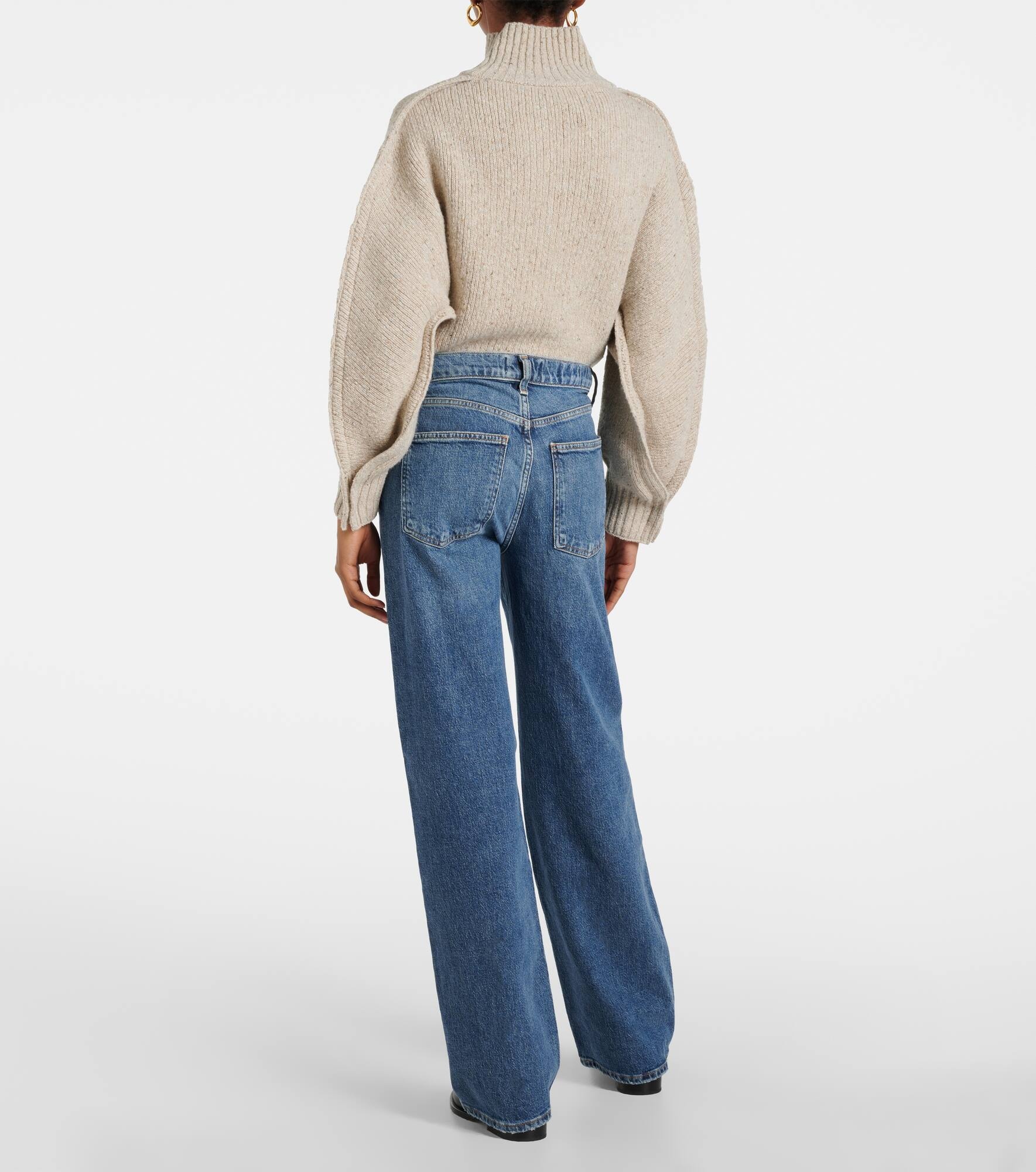 Harper mid-rise wide-leg jeans - 3