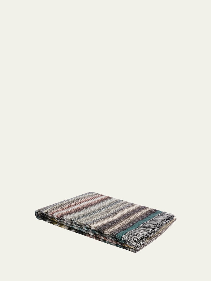 Blurred Wool Throw, 57" x 75" 1