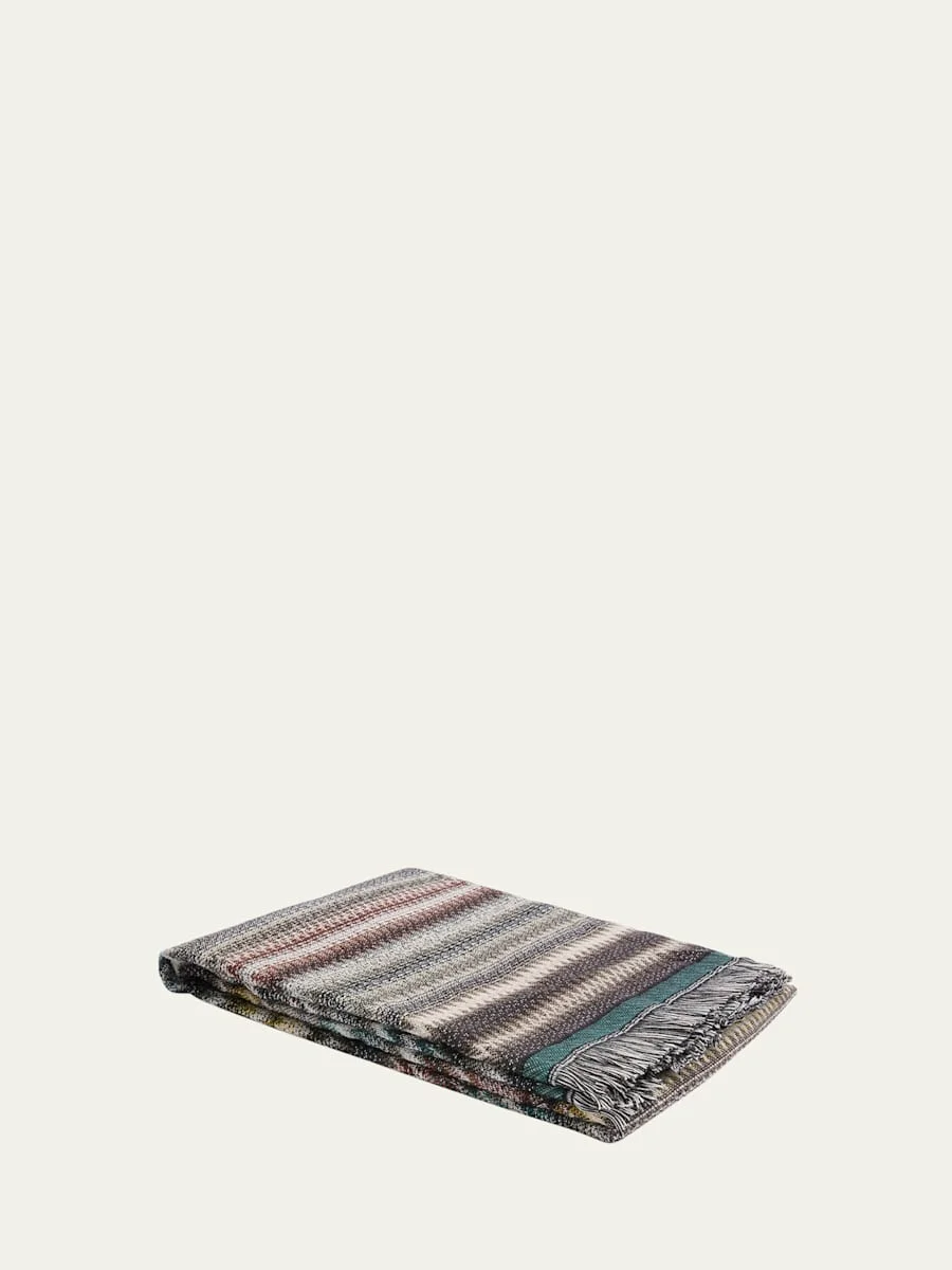 Blurred Wool Throw, 57" x 75" - 1